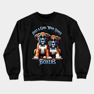 Boxer Love Tee - Perfect for Dog Enthusiasts Crewneck Sweatshirt